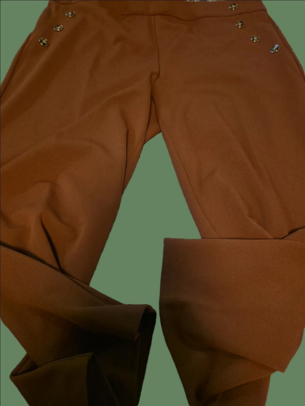 4/$67 Deal! 89th & Madison Burnt Orange Wide Leg Crop Pants